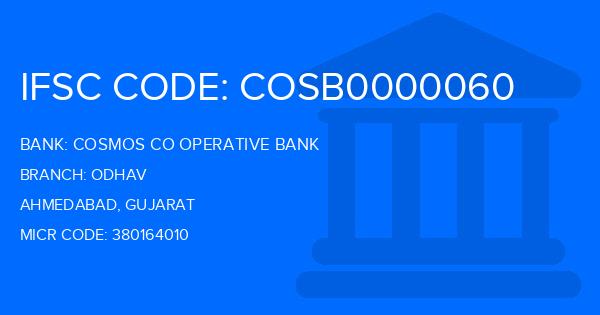 Cosmos Co Operative Bank Odhav Branch IFSC Code