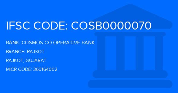 Cosmos Co Operative Bank Rajkot Branch IFSC Code