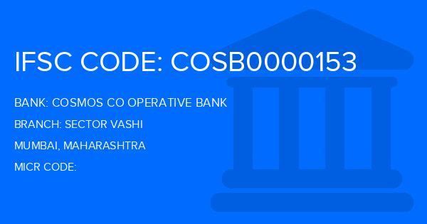 Cosmos Co Operative Bank Sector Vashi Branch IFSC Code