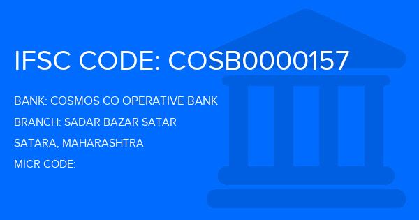 Cosmos Co Operative Bank Sadar Bazar Satar Branch IFSC Code