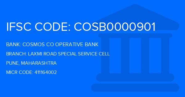 Cosmos Co Operative Bank Laxmi Road Special Service Cell Branch IFSC Code