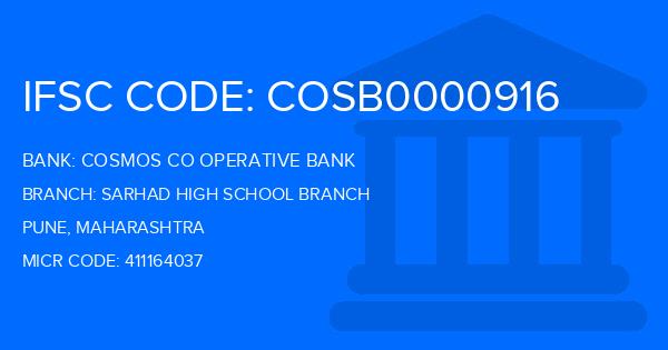 Cosmos Co Operative Bank Sarhad High School Branch
