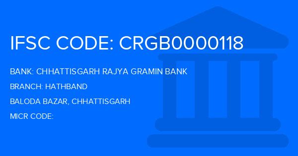 Chhattisgarh Rajya Gramin Bank Hathband Branch IFSC Code