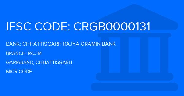 Chhattisgarh Rajya Gramin Bank Rajim Branch IFSC Code