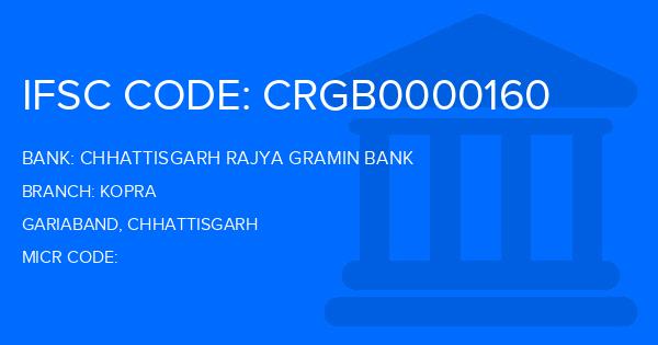 Chhattisgarh Rajya Gramin Bank Kopra Branch IFSC Code