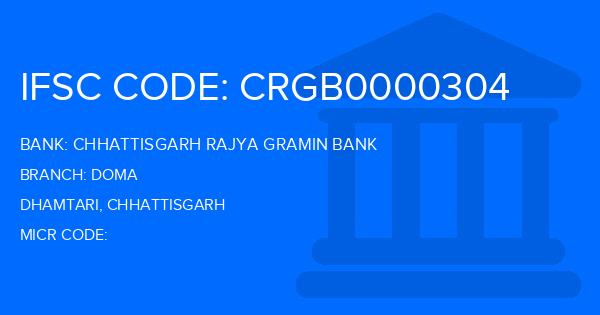 Chhattisgarh Rajya Gramin Bank Doma Branch IFSC Code