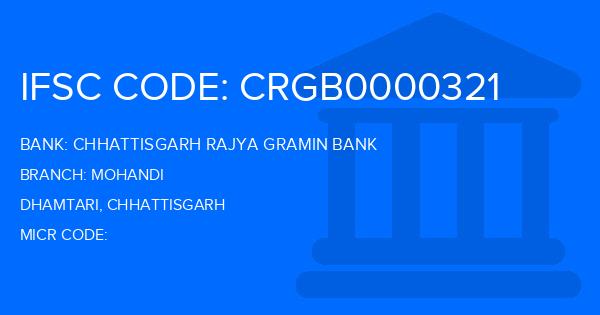 Chhattisgarh Rajya Gramin Bank Mohandi Branch IFSC Code