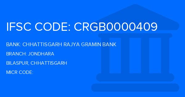 Chhattisgarh Rajya Gramin Bank Jondhara Branch IFSC Code