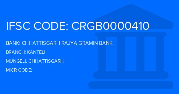 Chhattisgarh Rajya Gramin Bank Kanteli Branch IFSC Code