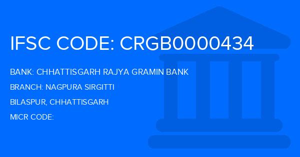 Chhattisgarh Rajya Gramin Bank Nagpura Sirgitti Branch IFSC Code