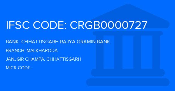 Chhattisgarh Rajya Gramin Bank Malkharoda Branch IFSC Code