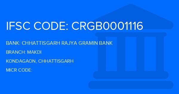 Chhattisgarh Rajya Gramin Bank Makdi Branch IFSC Code