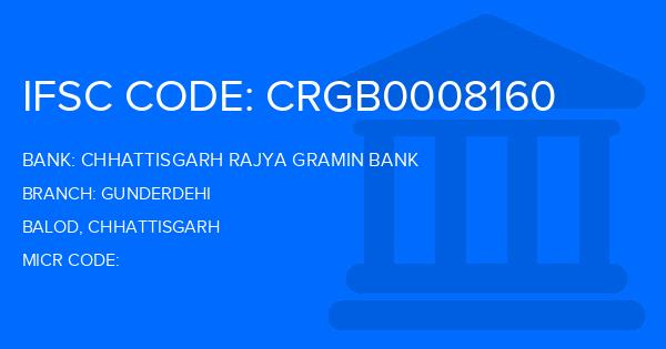 Chhattisgarh Rajya Gramin Bank Gunderdehi Branch IFSC Code