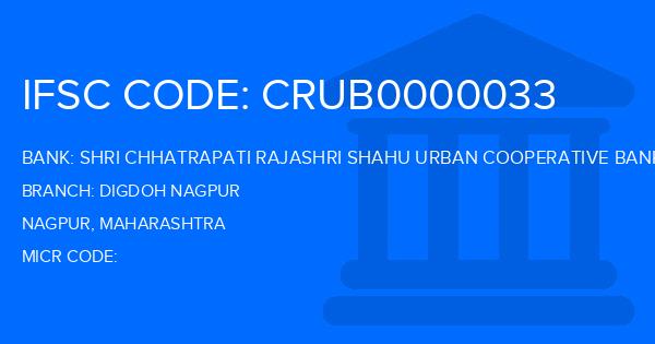 Shri Chhatrapati Rajashri Shahu Urban Cooperative Bank Digdoh Nagpur Branch IFSC Code