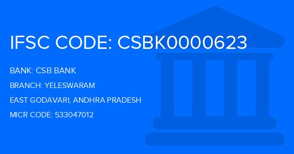 Csb Bank Yeleswaram Branch IFSC Code