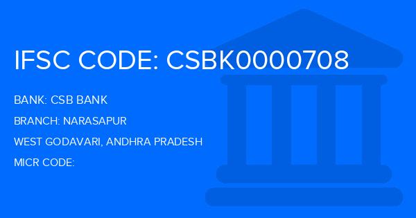 Csb Bank Narasapur Branch IFSC Code
