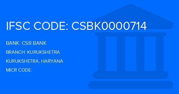 Csb Bank Kurukshetra Branch IFSC Code