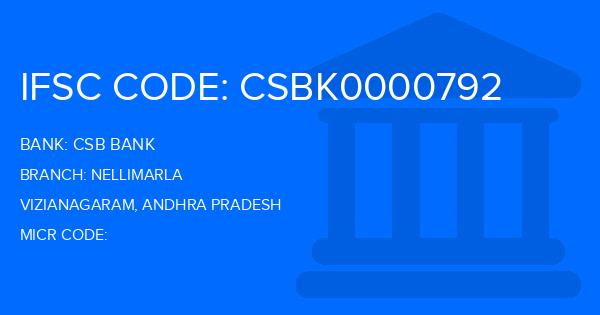 Csb Bank Nellimarla Branch IFSC Code