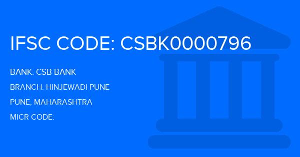 Csb Bank Hinjewadi Pune Branch IFSC Code