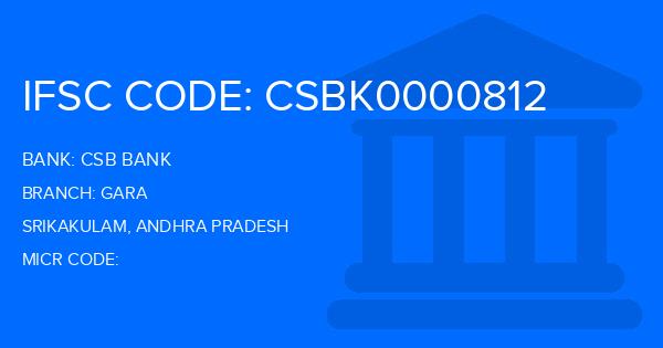 Csb Bank Gara Branch IFSC Code