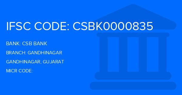 Csb Bank Gandhinagar Branch IFSC Code