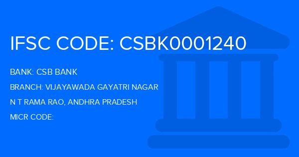Csb Bank Vijayawada Gayatri Nagar Branch IFSC Code