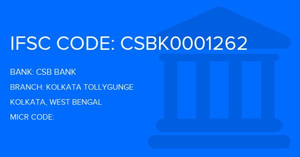 Csb Bank Kolkata Tollygunge Branch IFSC Code