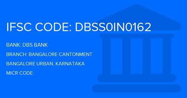 Dbs Bank Bangalore Cantonment Branch IFSC Code