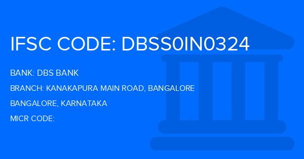 Dbs Bank Kanakapura Main Road, Bangalore Branch IFSC Code