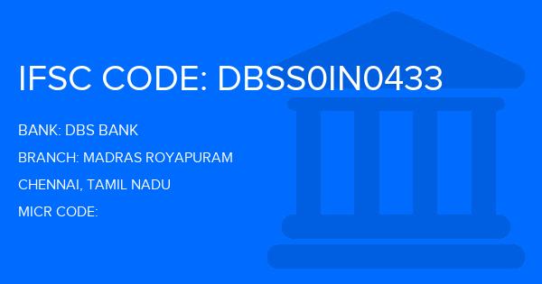 Dbs Bank Madras Royapuram Branch IFSC Code