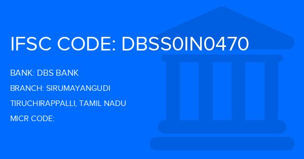 Dbs Bank Sirumayangudi Branch IFSC Code