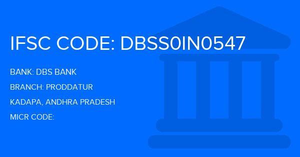 Dbs Bank Proddatur Branch IFSC Code