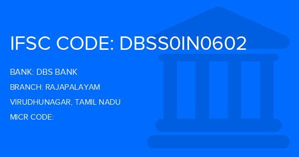 Dbs Bank Rajapalayam Branch IFSC Code