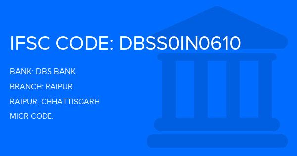 Dbs Bank Raipur Branch IFSC Code