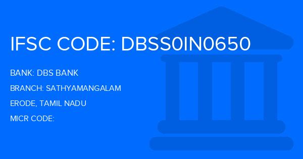 Dbs Bank Sathyamangalam Branch IFSC Code