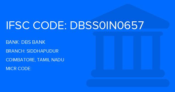 Dbs Bank Siddhapudur Branch IFSC Code