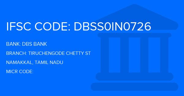 Dbs Bank Tiruchengode Chetty St Branch IFSC Code