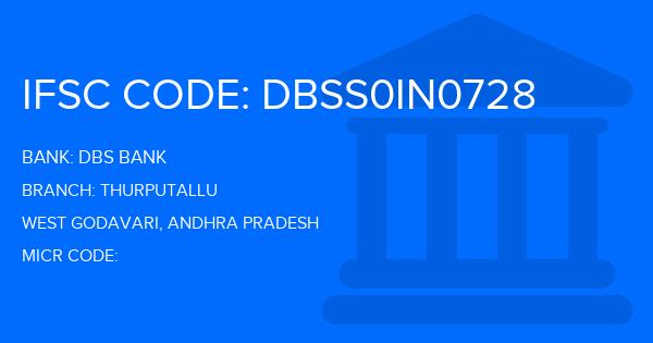 Dbs Bank Thurputallu Branch IFSC Code