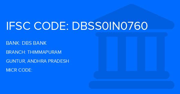 Dbs Bank Thimmapuram Branch IFSC Code