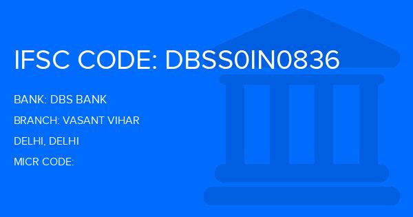 Dbs Bank Vasant Vihar Branch IFSC Code