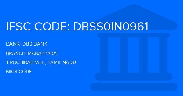 Dbs Bank Manapparai Branch IFSC Code