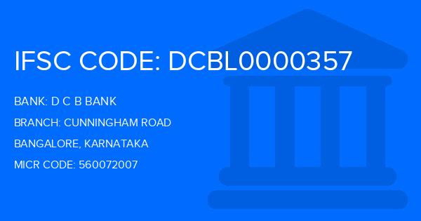 D C B Bank Cunningham Road Branch IFSC Code