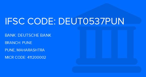 Deutsche Bank Pune Branch IFSC Code