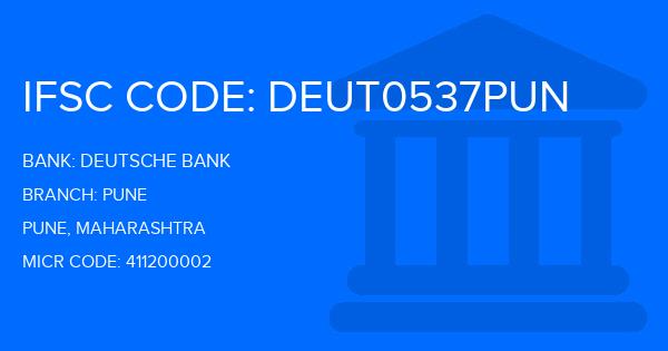 Deutsche Bank Pune Branch IFSC Code