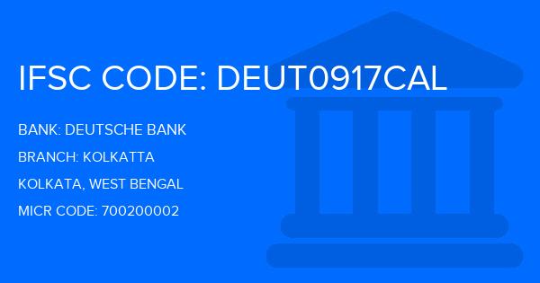 Deutsche Bank Kolkatta Branch IFSC Code