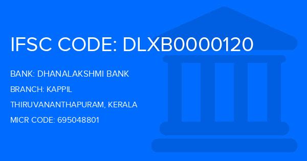 Dhanalakshmi Bank (DLB) Kappil Branch IFSC Code