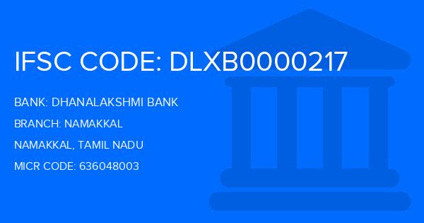 Dhanalakshmi Bank (DLB) Namakkal Branch IFSC Code