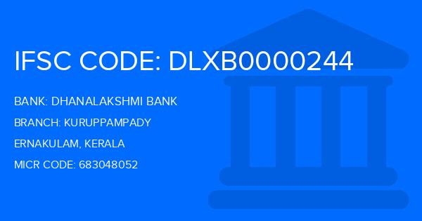 Dhanalakshmi Bank (DLB) Kuruppampady Branch IFSC Code