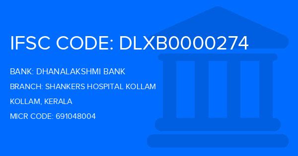 Dhanalakshmi Bank (DLB) Shankers Hospital Kollam Branch IFSC Code