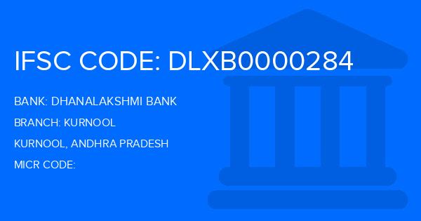 Dhanalakshmi Bank (DLB) Kurnool Branch IFSC Code